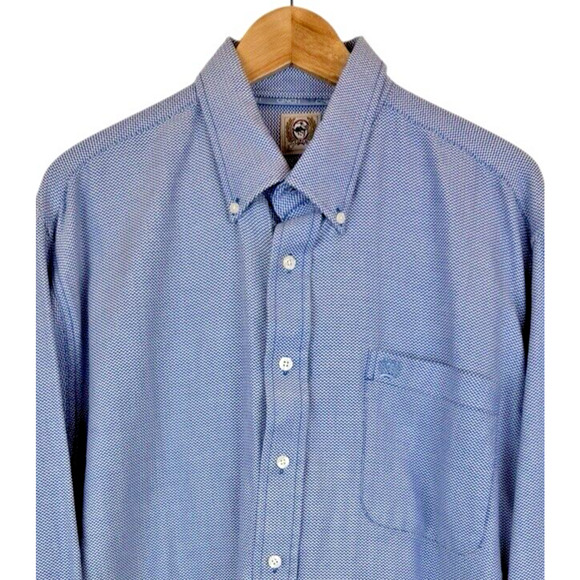 Cinch Western Shirt Men's Large Button Down Long Sleeve Pocket Geometric Print - Picture 2 of 6